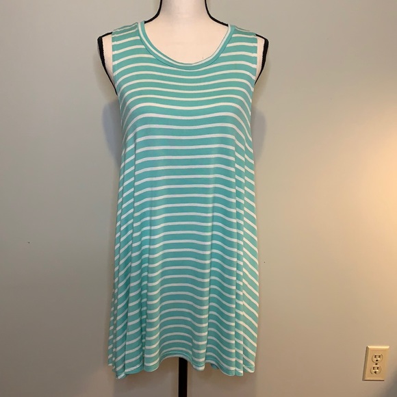 My Beloved Dresses & Skirts - Stripped Razorback Tank Dress Sz M